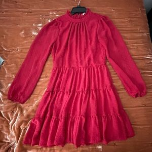 Alterd state long-sleeve red dress. Size medium